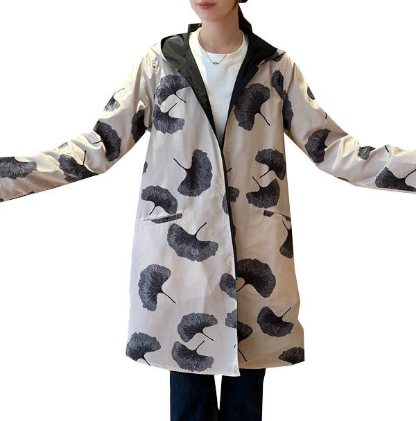 Reversible Hooded Rain Coat