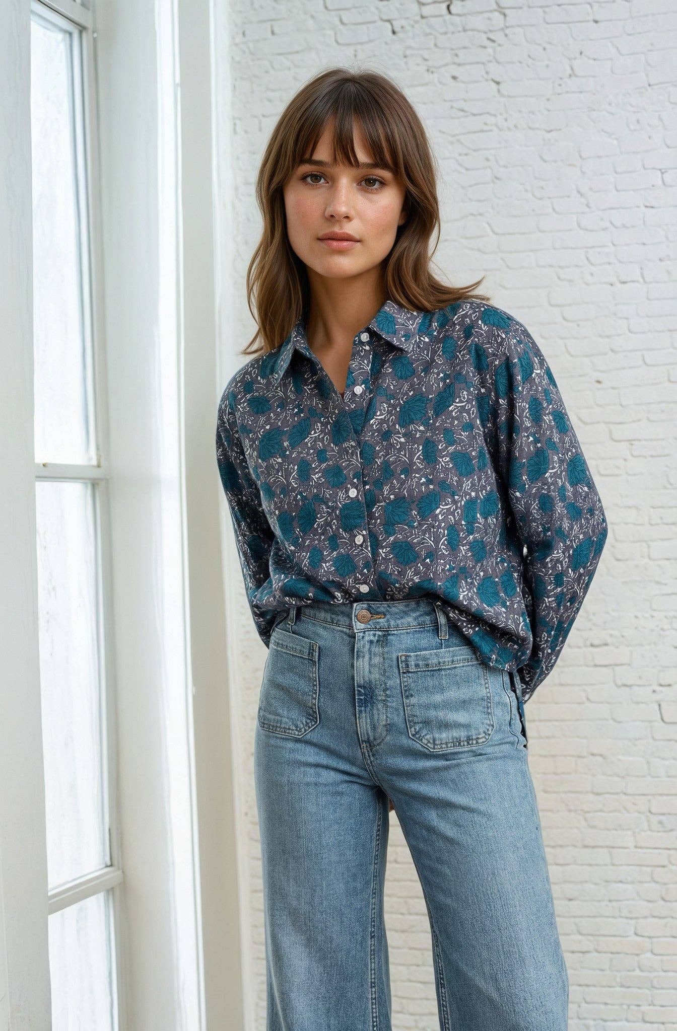 Good Boyfriend Shirt French Teal