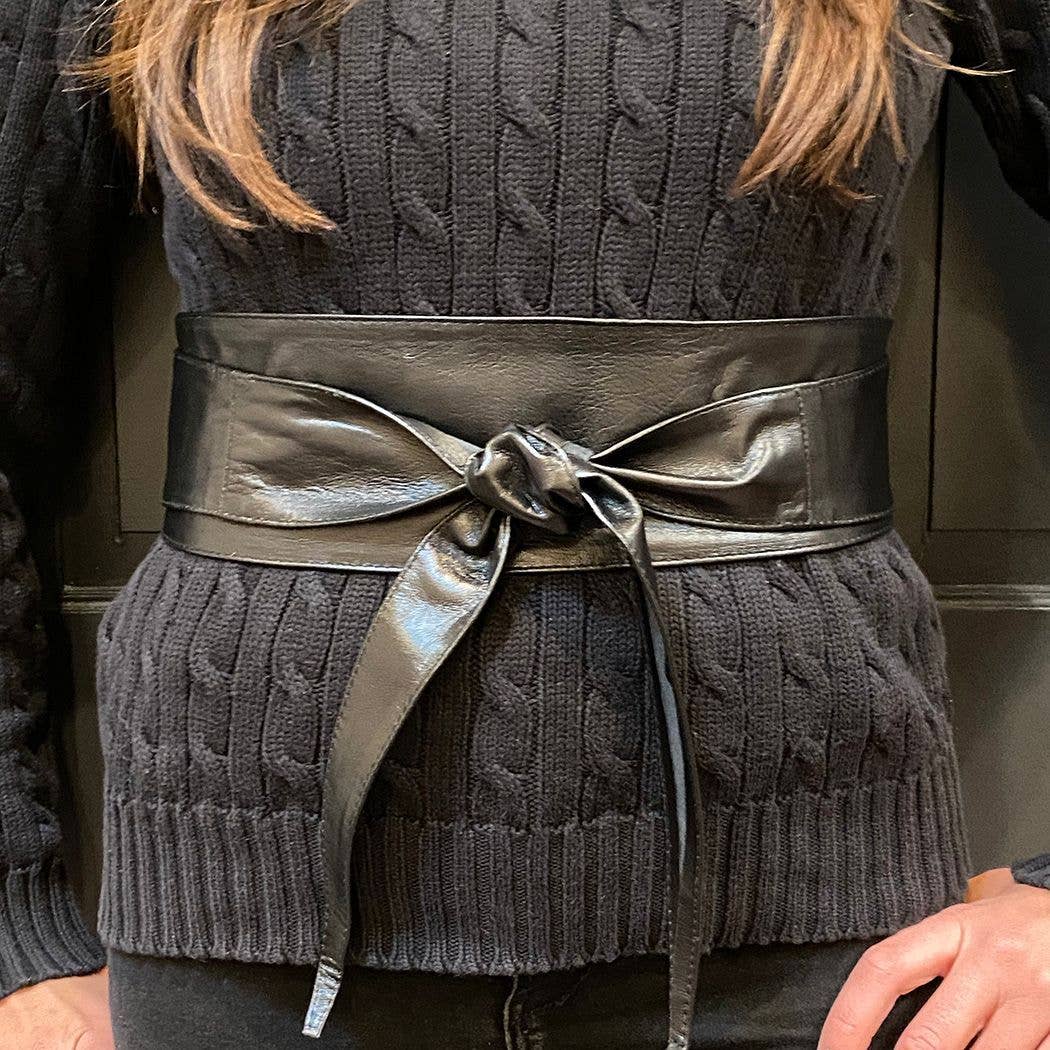 Leather Wrap Belt I Red