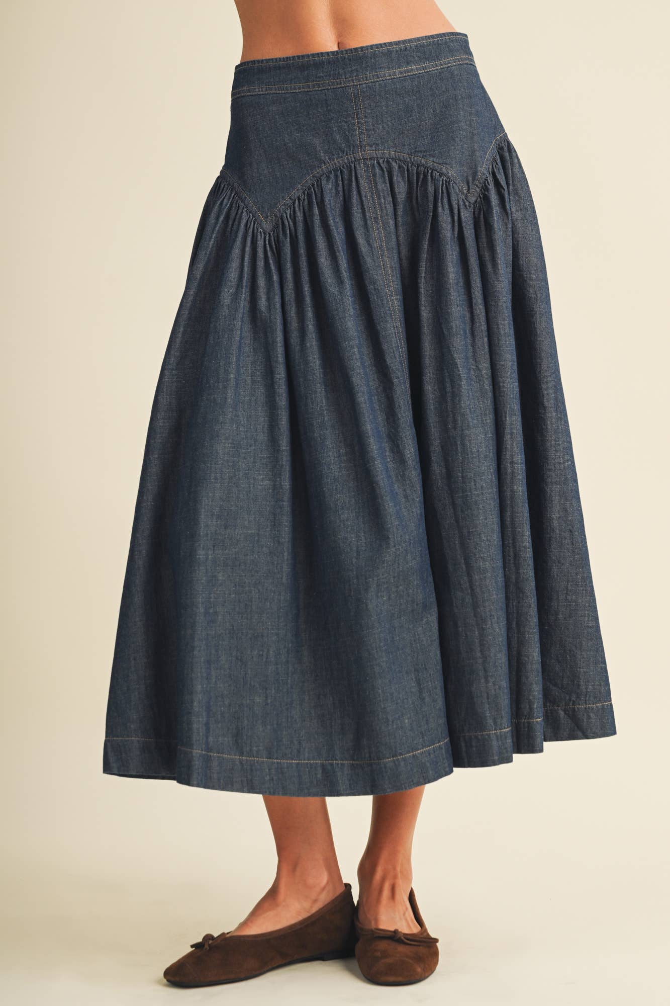 Dark Denim Skirt