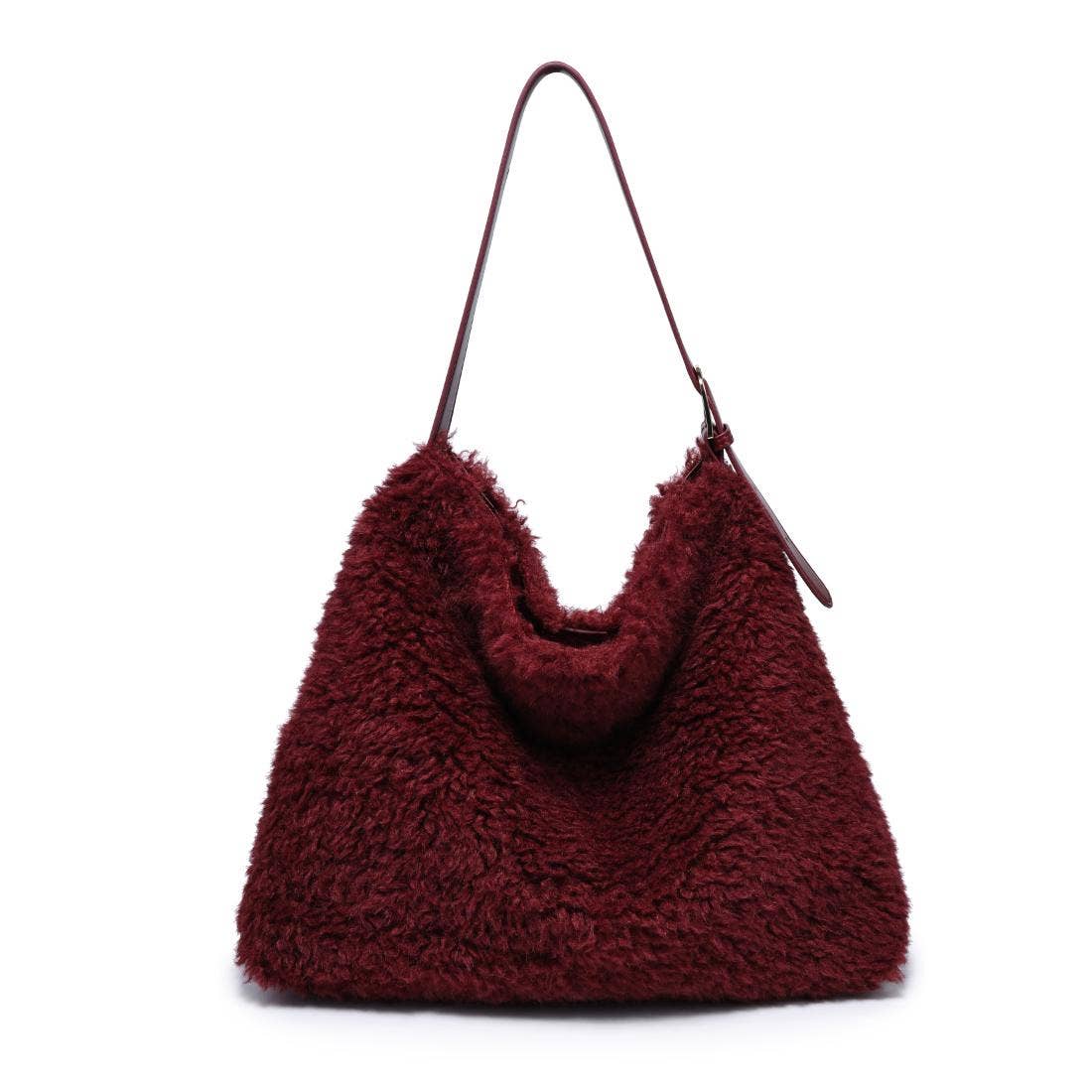 Neve Sherpa Tote | Burgundy