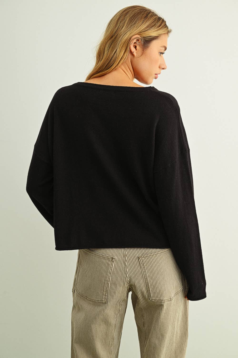 ROLLING HEM TOP MOCHA