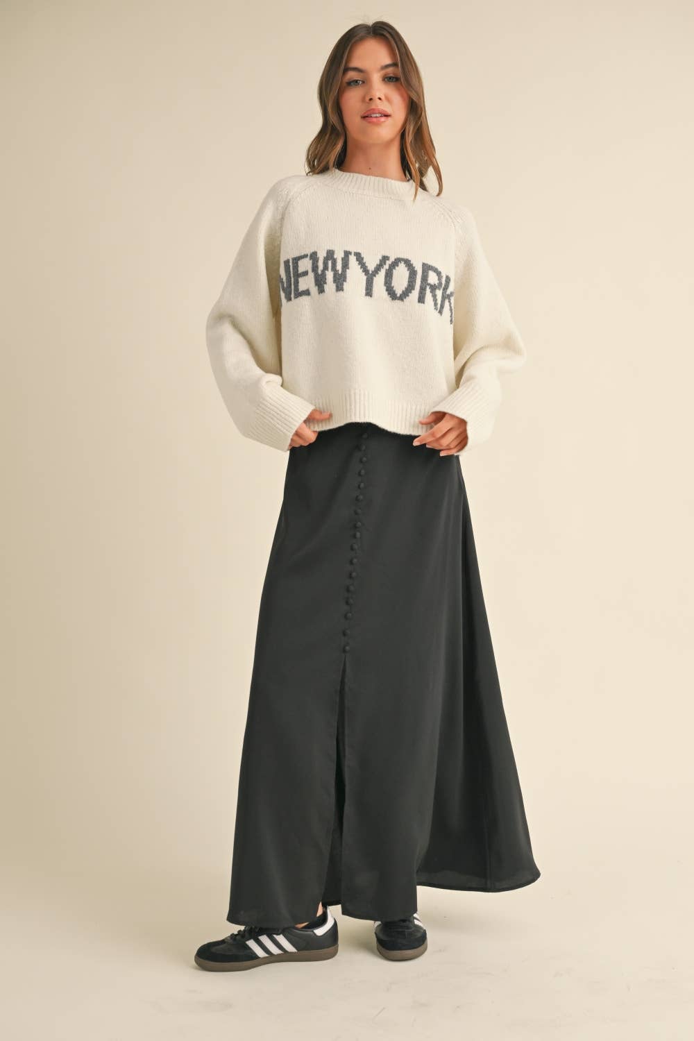 Cream Sweater New York