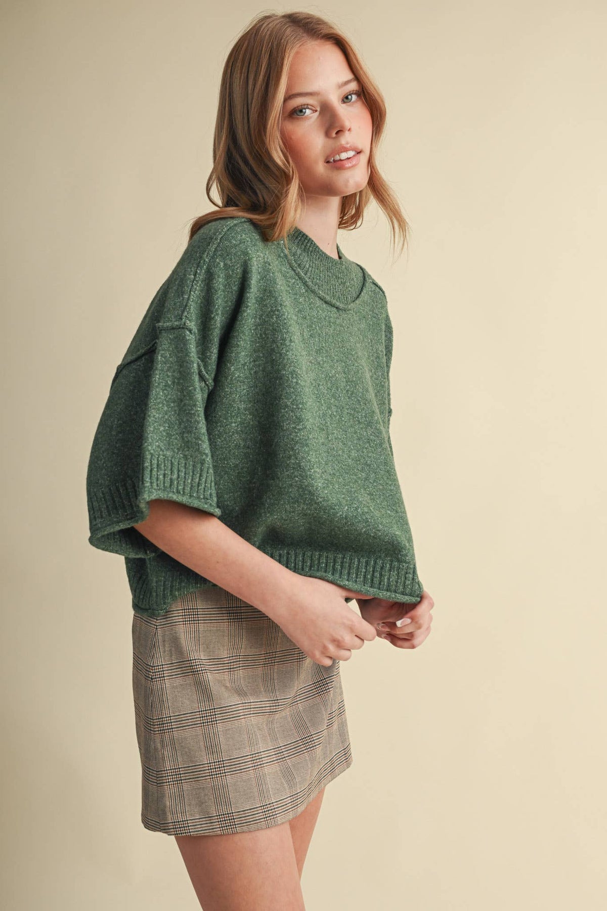 & Mercie Purple Sweater