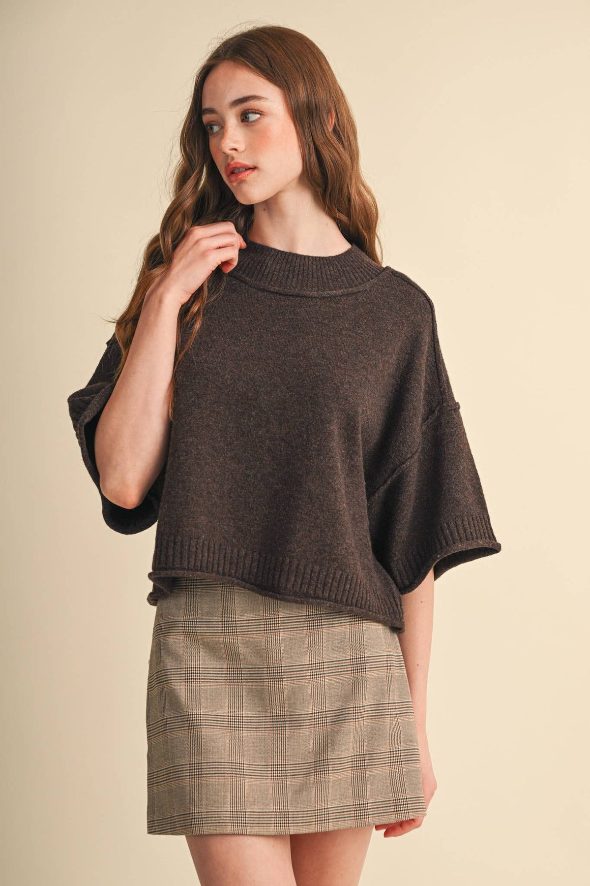 & Mercie Purple Sweater